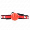 Kink - mordaza de bola 4 cm suave de tpe modelo 4 60 x 2 cm ajustable 37-52 cm - 1