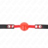 Kink - mordaza de bola 4 cm suave de tpe modelo 4 60 x 2 cm ajustable 37-52 cm - 3