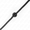 Kink - mordaza de bola 4 cm sãlida simple negro 65 x 1.5 cm - 3