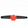 Kink - mordaza de bola 4 cm sãlida simple rojo 65 x 1.5 cm - 1