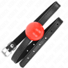 Kink - mordaza de bola 4 cm sãlida simple rojo 65 x 1.5 cm - 2