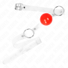Kink - mordaza de bola roja de pvc transparente ajustable - 2
