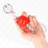Kink - mordaza de bola roja de pvc transparente ajustable - 3