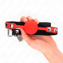 Kink - mordaza de bola 4 cm de silicona con candado 60 x 2 cm Kink - mordaza de bola 4 cm de silicona con candado 60 x 2 cm