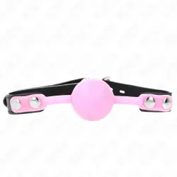 Kink - mordaza de bola 4 cm de silicona luminosa 60 x 2 cm