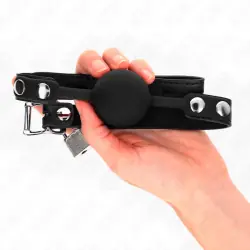 Kink - mordaza de bola 4 cm de silicona modelo 1 con candado 60 x 2 cm Kink - mordaza de bola 4 cm de silicona modelo 1 con candado 60 x 2 cm