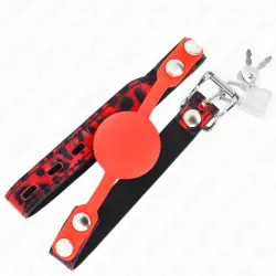 Kink - mordaza de bola 4 cm de silicona modelo 2 con candado 60 x 2 cm Kink - mordaza de bola 4 cm de silicona modelo 2 con candado 60 x 2 cm