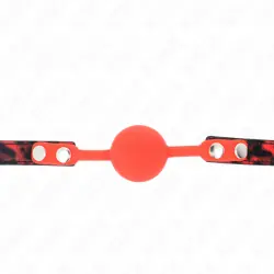 Kink - mordaza de bola 4 cm de silicona modelo 2 con candado 60 x 2 cm Kink - mordaza de bola 4 cm de silicona modelo 2 con candado 60 x 2 cm