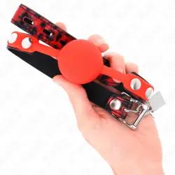 Kink - mordaza de bola 4 cm de silicona modelo 2 con candado 60 x 2 cm Kink - mordaza de bola 4 cm de silicona modelo 2 con candado 60 x 2 cm