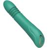 Vibrador Armony con empuje verde, en diagonal con el mando de control
