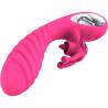 Armony - vicky vibrador rabbit con lengua pull ring fucsia - 4