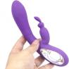 Armony - bella vibrador rabbit pull ring violeta - 1