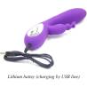 Armony - bella vibrador rabbit pull ring violeta - 3