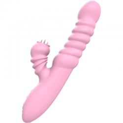 Armony - vibrador multifuncion con lengua estimuladora efecto calor rosa