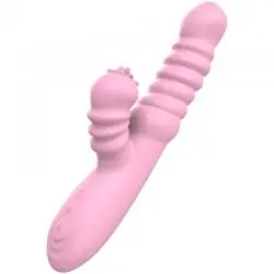 Armony - vibrador multifuncion con lengua estimuladora efecto calor rosa