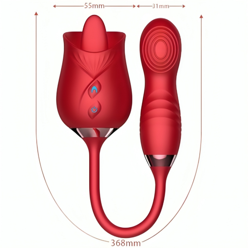 Armony - delight flower vibrador & bumping con lengua rojo Armony - delight flower vibrador & bumping con lengua rojo