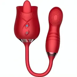 Armony - delight flower vibrador & bumping con lengua rojo