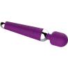 Masajeador Armony de cabeza flexible violeta tumbado, por el otro lado