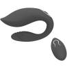 Vibrador para parejas Armony Martha negro con su mando