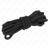 Cuerda de algodón negra Kink de 10 m, madeja en ángulo