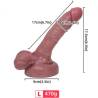Armony - dildo realistico silicona liquida 17 cm - 1