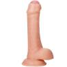 Dildo realista Armony con prepucio de 21 cm, con ventosa, de lado