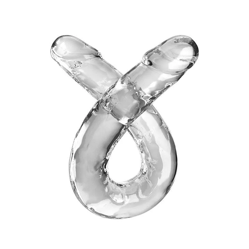 King cock - double trouble dildo doble 46 cm transparente King cock - double trouble dildo doble 46 cm transparente