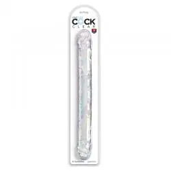 King cock - double trouble dildo doble 46 cm transparente King cock - double trouble dildo doble 46 cm transparente
