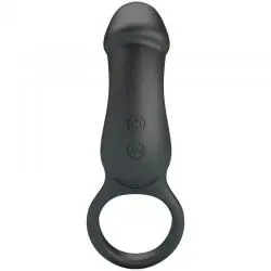 Pretty love - trae anillo vibrador con estimulador negro Pretty love - trae anillo vibrador con estimulador negro