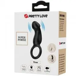 Pretty love - trae anillo vibrador con estimulador negro Pretty love - trae anillo vibrador con estimulador negro
