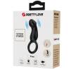 Pretty love - trae anillo vibrador con estimulador negro - 6