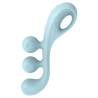 Perfil de Satisfyer Tri Ball 2 azul con tres bolas flexibles