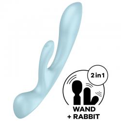 Satisfyer - triple oh vibrador híbrido azul