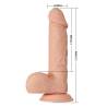 Beautiful encounter bahamut dildo realistico flexible 21.8 cm - natural - 6