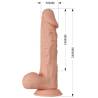 Beautiful encounter buraq dildo realistico flexible 24 cm - natural - 6