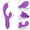 Medidas y detalles del Rechargeable Butterfly Kiss Flutter violeta