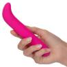 Bliss Liquid Silicone G-Vibe en la mano