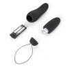 Mando y bala del Bnaughty Deluxe Unleashed negro abiertos con sus pilas