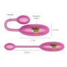 Oninder - denver huevo vibrador  7 x 2.7 cm - app gratuita - 3