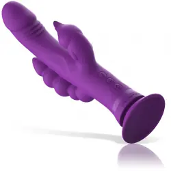 Intense - casanova vibrador rabbit silicona triple motor morado Intense - casanova vibrador rabbit silicona triple motor morado