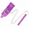 Kink - collar con correa 65 cm con restricciones morado ajustable 36-42 cm x 5.5 cm - 4