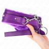 Kink - collar con correa 65 cm con restricciones morado ajustable 36-42 cm x 5.5 cm - 5