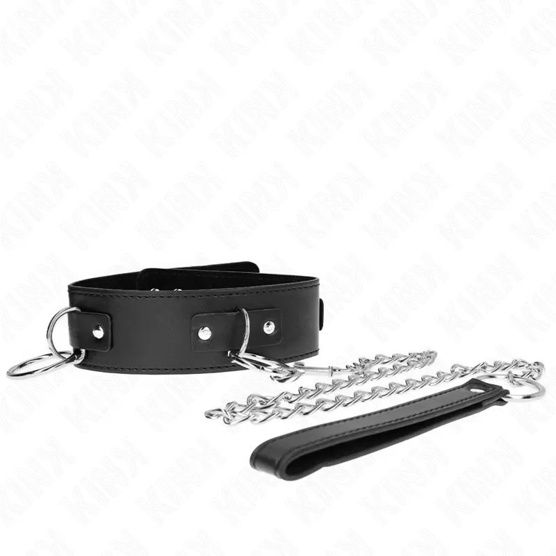 Kink - collar con correa 65 cm 3 anillos modelo 2 ajustable 36-43 cm x 5 cm Kink - collar con correa 65 cm 3 anillos modelo 2 ajustable 36-43 cm x 5 cm