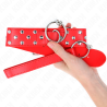 Kink - collar con correa 65 cm remache anilla rojo ajustable 36-50 cm x 3.8 cm - 4