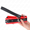 Kink - collar con correa 65 cm modelo básico modelo 3 rojo 53 x 5 cm - 4