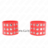 Kink - muñequeras con cierre a presión ajustable rojo 19-24 cm x 5.5 cm - 1
