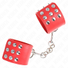 Kink - muñequeras con cierre a presión ajustable rojo 19-24 cm x 5.5 cm - 2