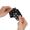 Kink - muñequeras con cierre a presión lleno de tachuelas ajustable negro 19-24 cm x 5.5 cm - 2