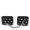 Kink - muñequeras con cierre a presión lleno de tachuelas ajustable negro 19-24 cm x 5.5 cm - 3