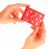 Kink - muñequeras con cierre a presión lleno de tachuelas ajustable rojo 19-24 cm x 5.5 cm - 3